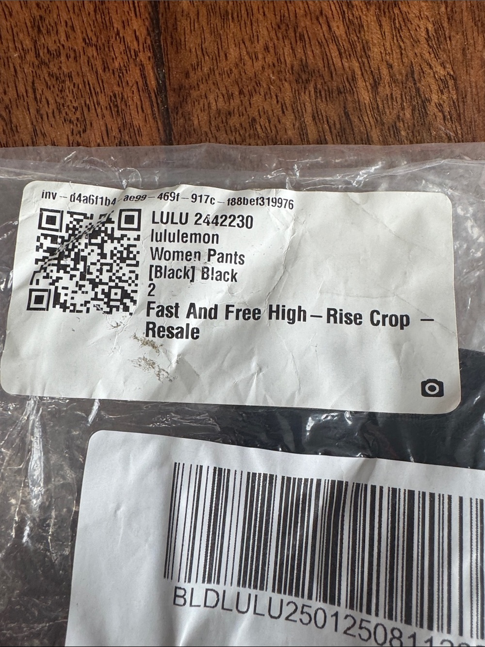 lululemon athletica Black Fast and Free High-Rise Crop Pants